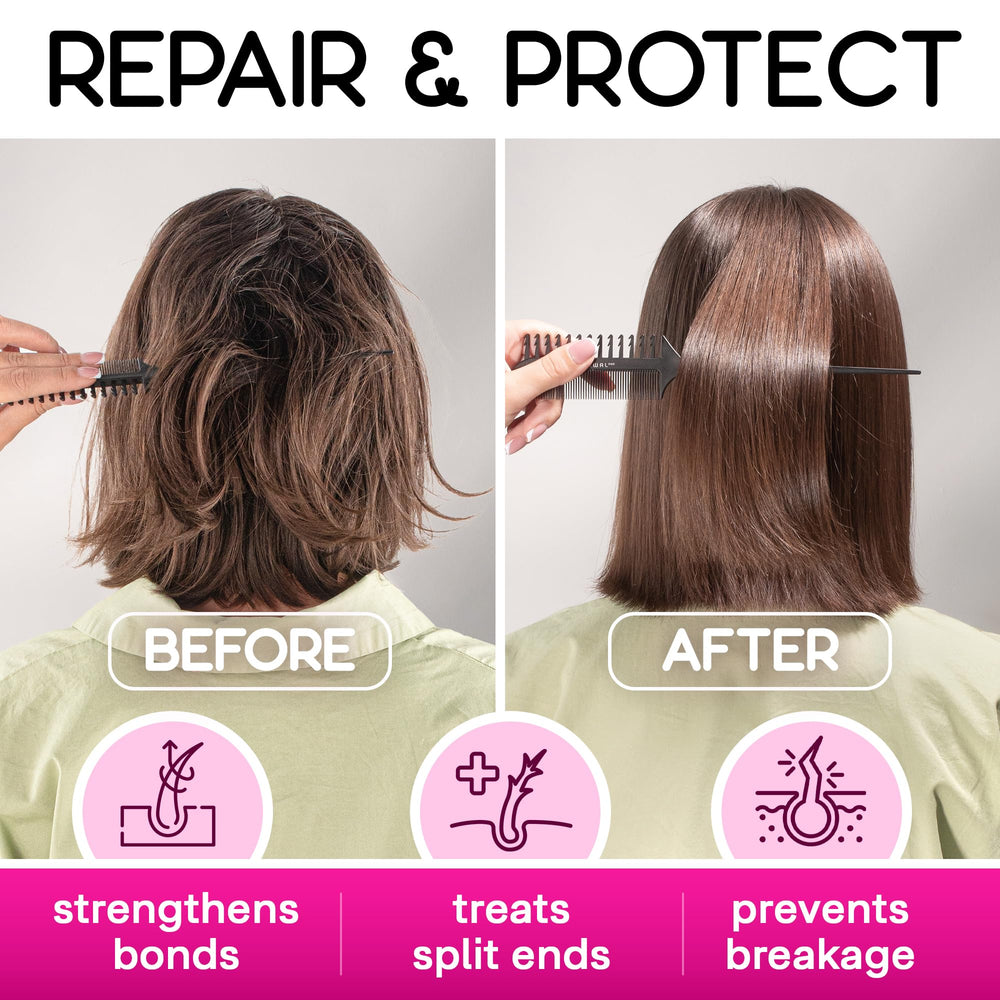 ONLY4HAIR Hair Repair Mask application hands shot demonstrates smooth distribution for even coverage