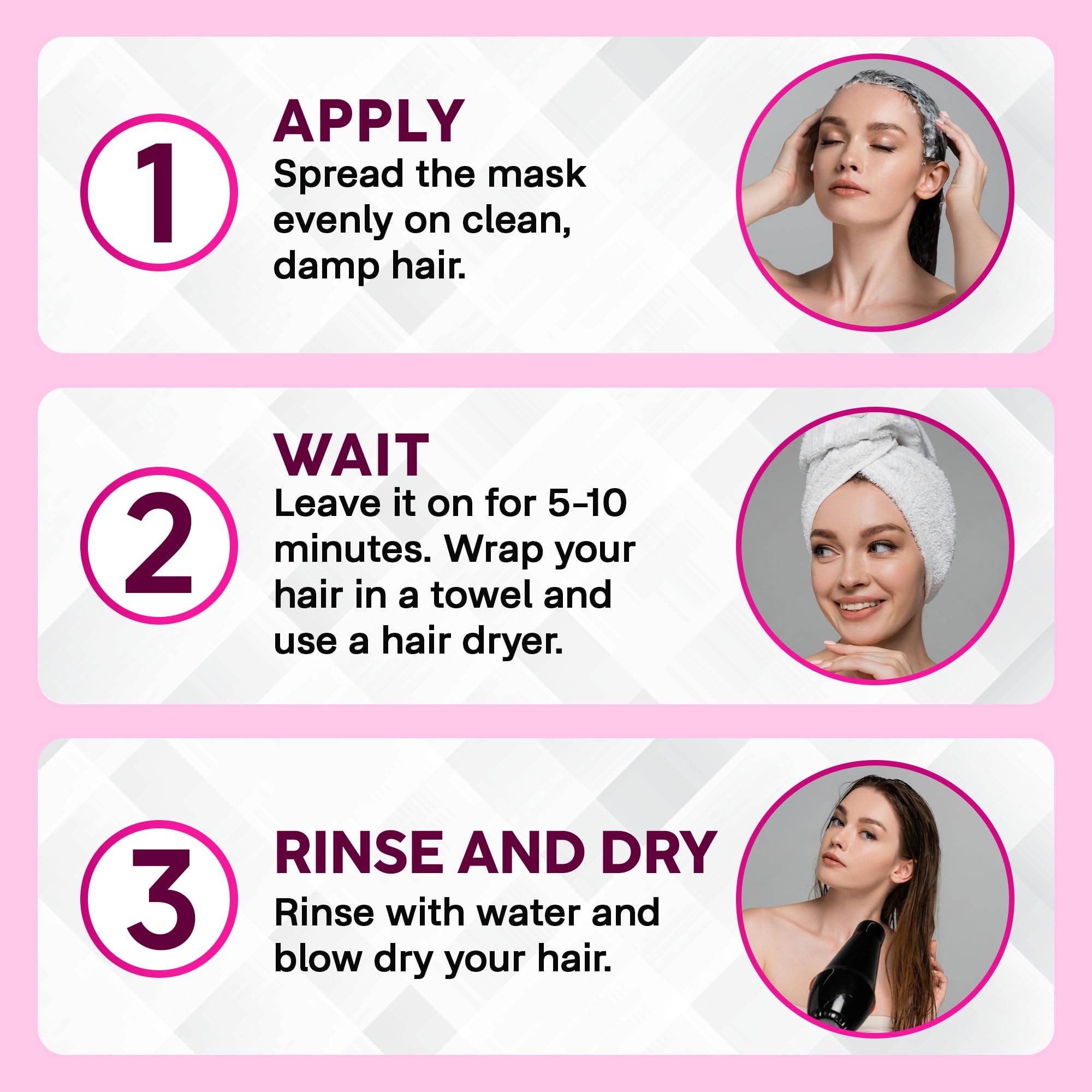 ONLY4HAIR Hair Repair Mask balance shine concept image communicates healthier appearance after use
