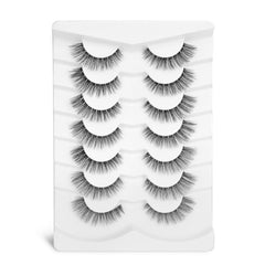 Onlyall 14mm wispy lashes create a featherlight, airy eyelash effect.