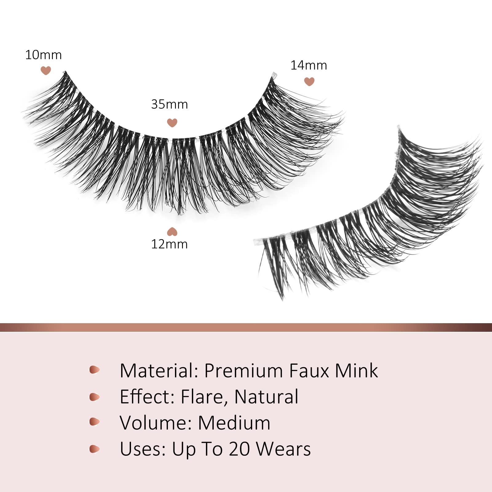 Onlyall eye-shape friendly lashes fit almond, round, hooded and monolid eyes.