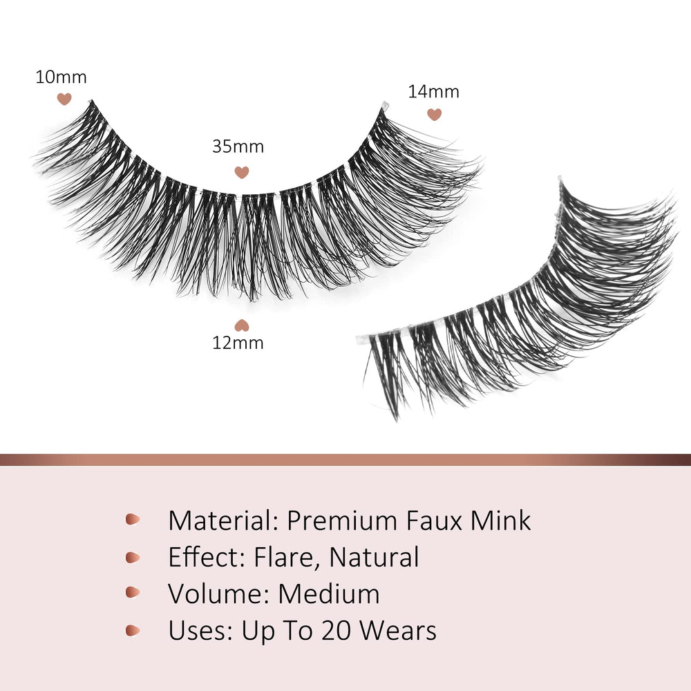 Onlyall eye-shape friendly lashes fit almond, round, hooded and monolid eyes.
