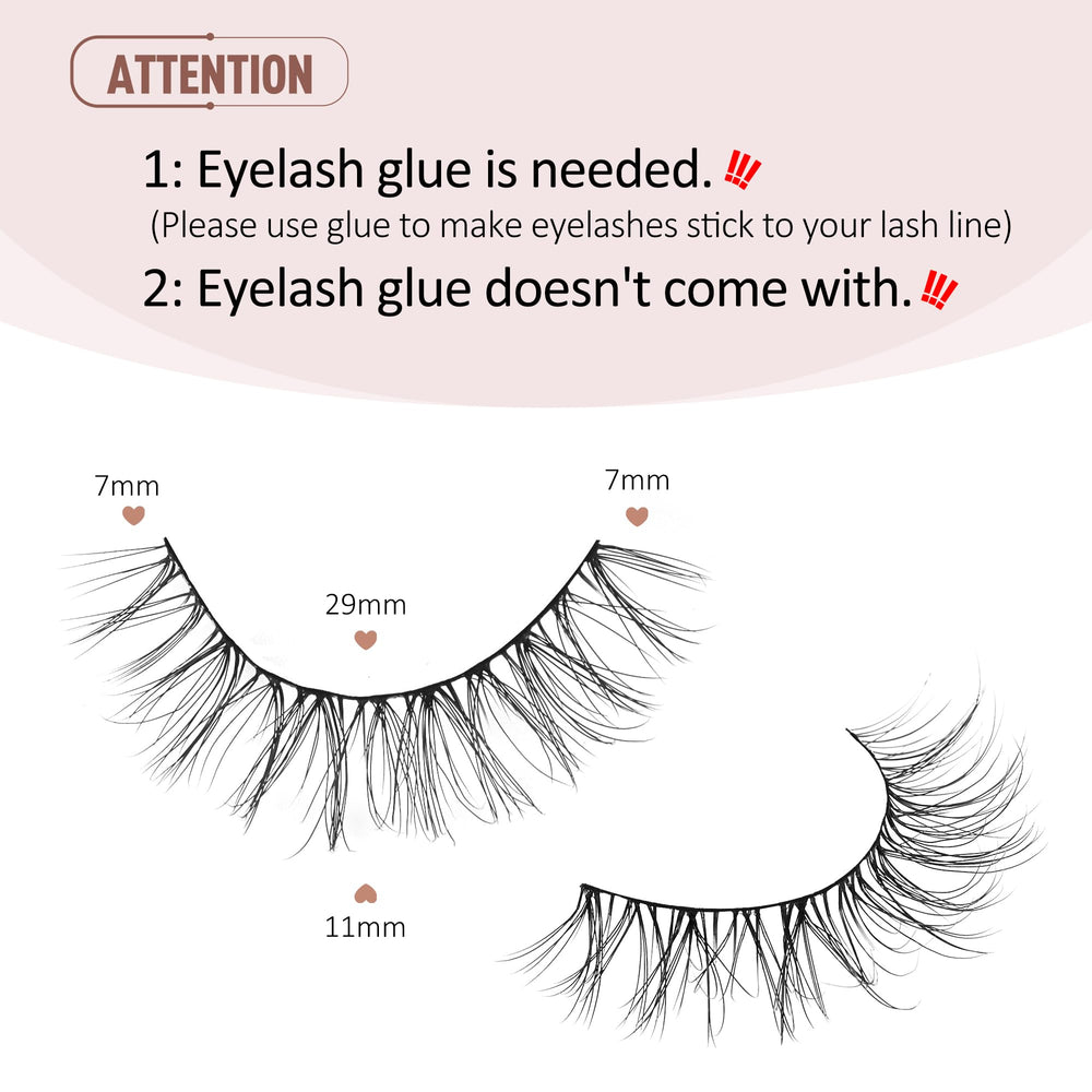 Onlyall featherweight-fiber lashes provide day-long comfort.