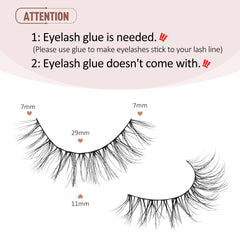 Onlyall featherweight-fiber lashes provide day-long comfort.