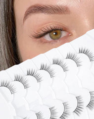 Onlyall Half Lashes Natural Wispy C13 with thin band for a lightweight, natural look.