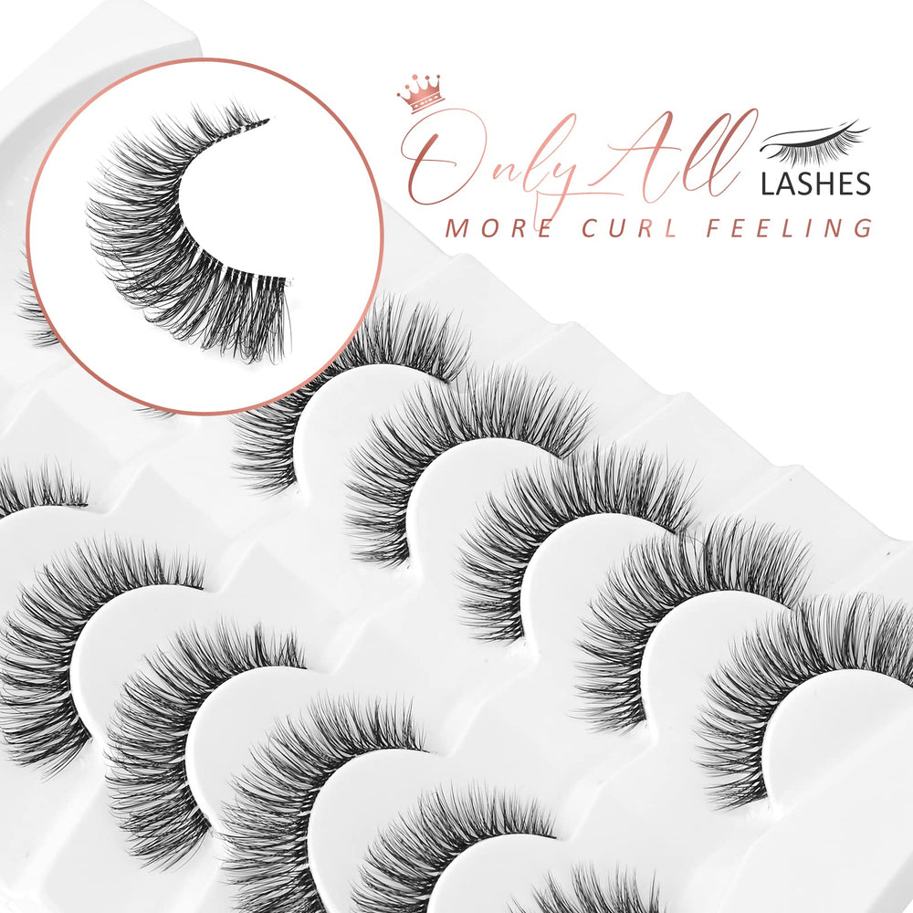 Onlyall weightless lashes use superfine fibers for all-day comfort.