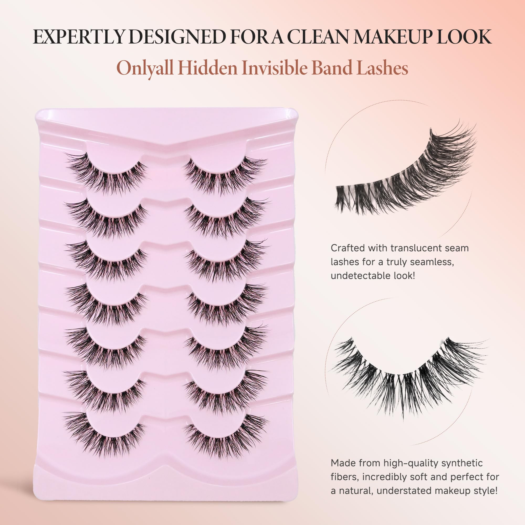 Onlyall Wispy Lashes offer easy application with a comfortable band.