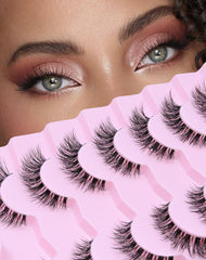 Onlyall Wispy Lashes natural flared band for daily wear.