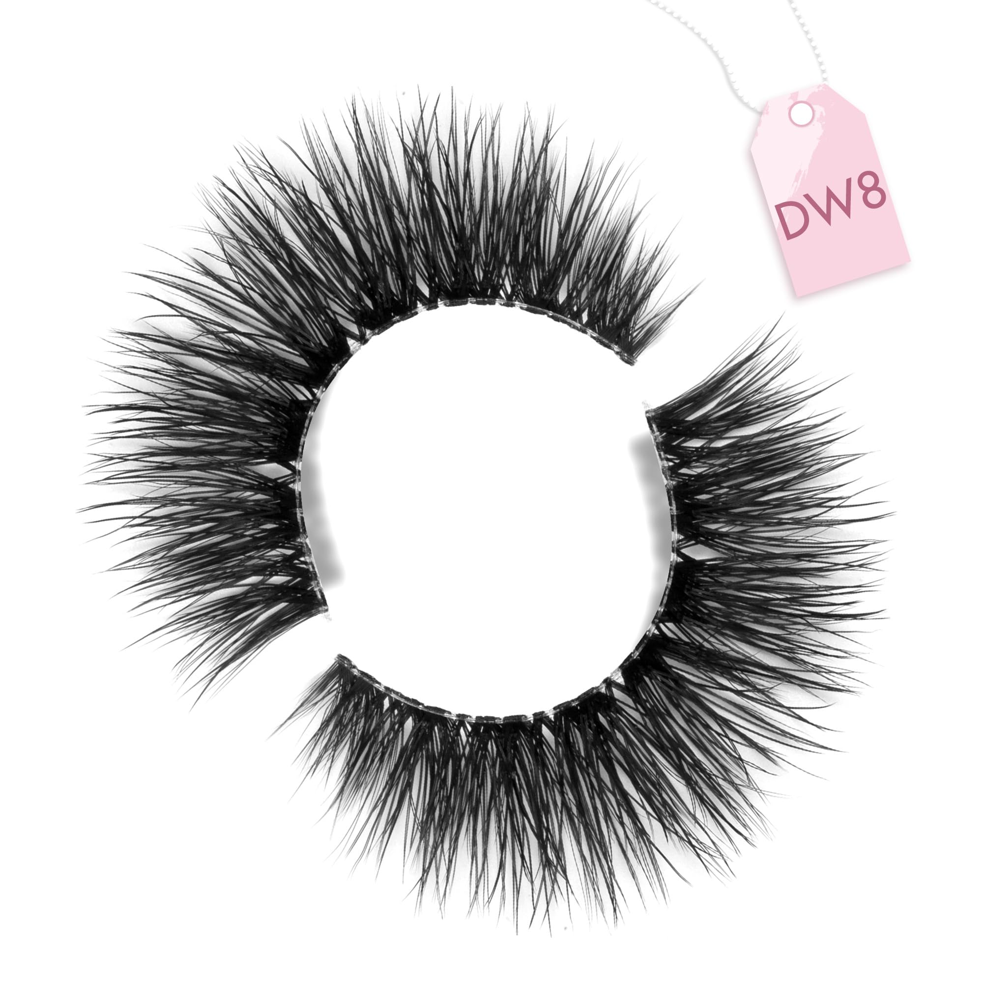 Final soft, wispy look with Onlyall Wispy Lashes WD-8.
