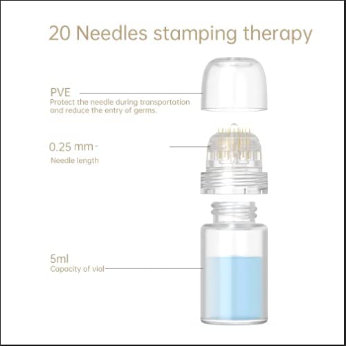 ONLYSKY Beauty Hydra Needle derma stamp during facial application supports serum uptake