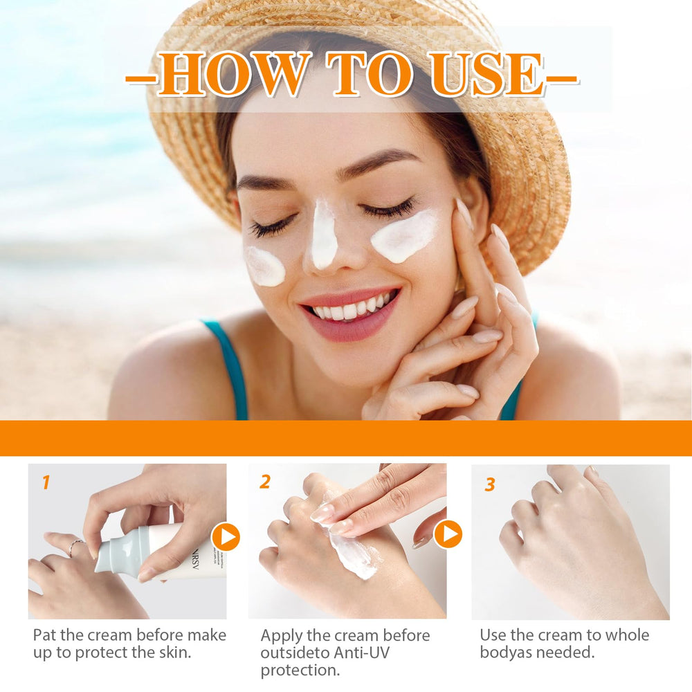Makeup-base setup with ONRSV sunscreen for a dewy, smooth canvas.