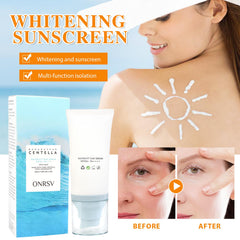 Close-up of ONRSV sunscreen serum-dispense for easy application.