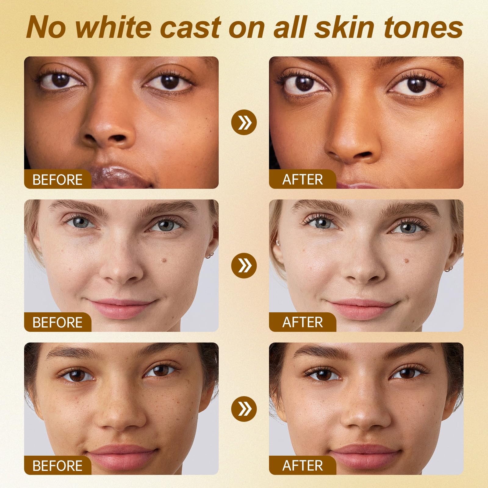 SPF 50 UV shield visible on skin during sun exposure with lightweight feel.