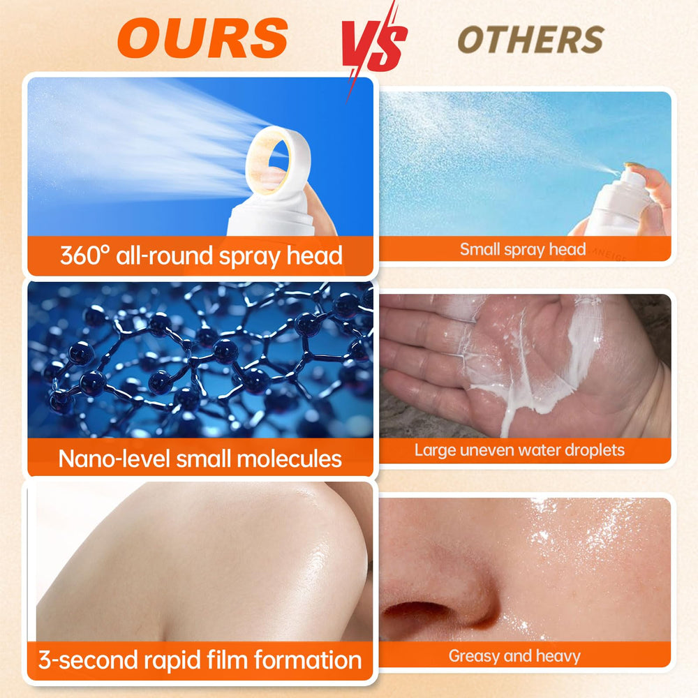 ONSART travel-size sunscreen spray, convenient 150 ml for on-the-go protection.