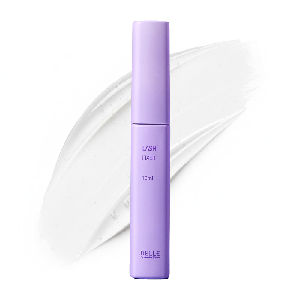 ONSEAMIRO BELLE Lash Fixer bottle close-up, nourishing serum for curled lashes