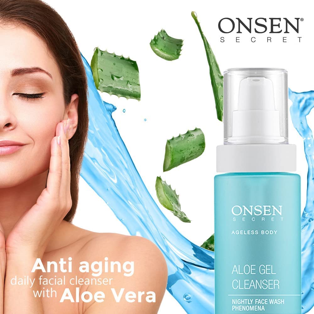 Onsen Secret Aloe Face Wash lavender oil provides soothing aroma
