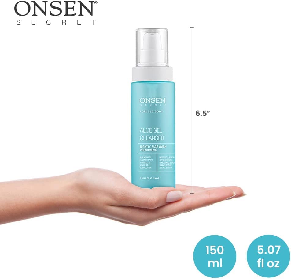Onsen Secret Aloe Face Wash mineral-rich Japanese waters inspire balance
