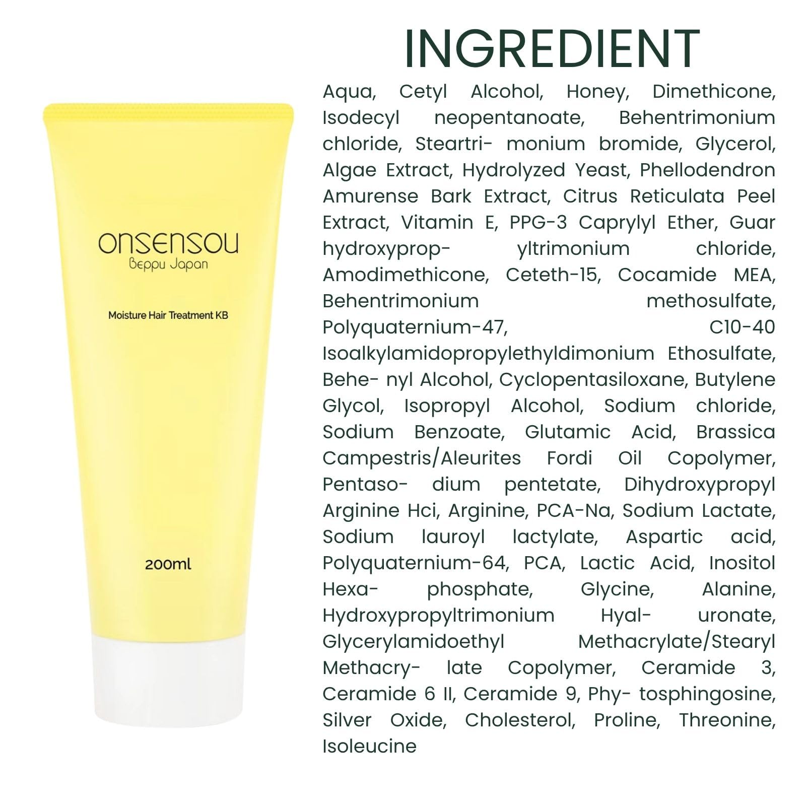 ONSENSOU sulfate-free formula promoting clean, residue-free hair