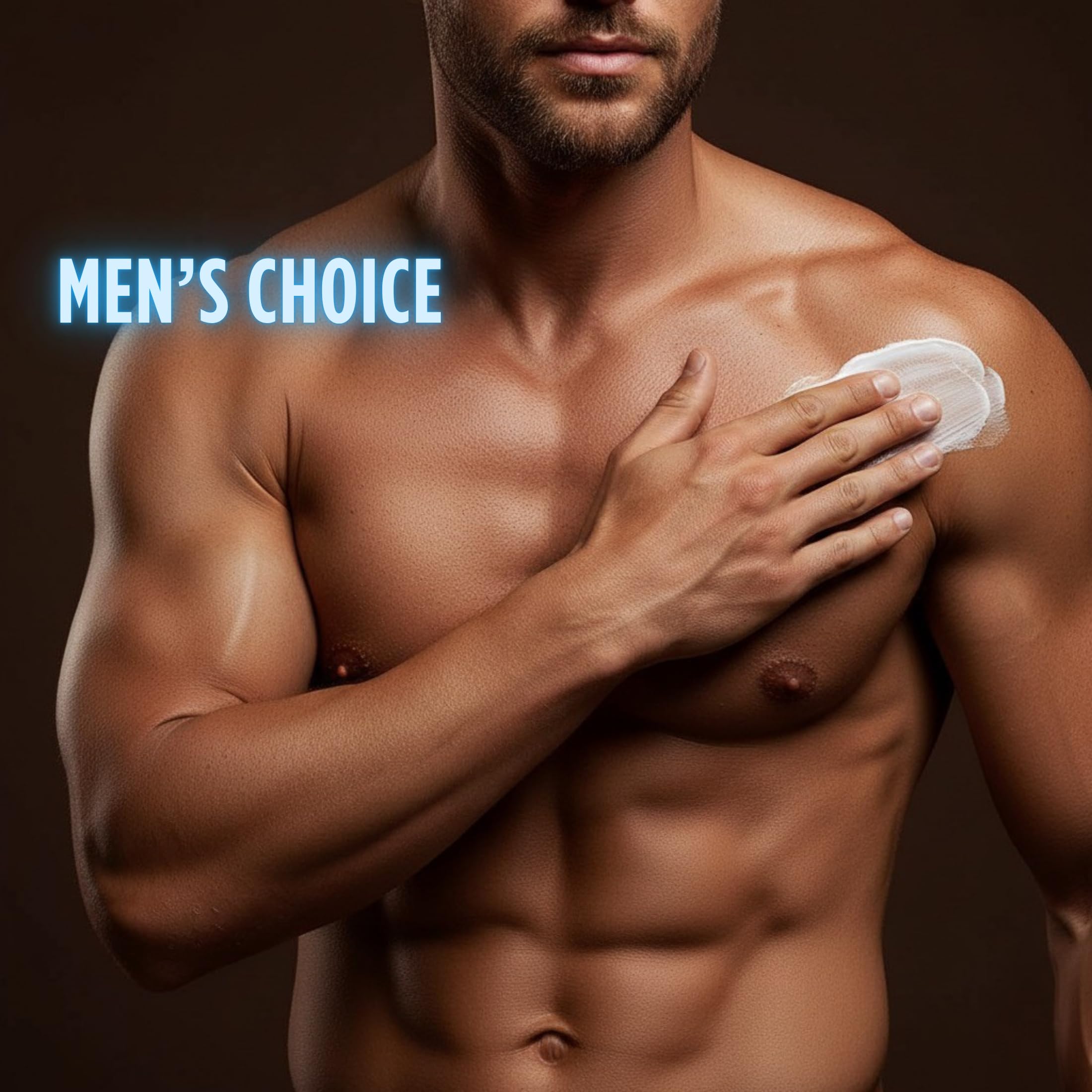 Onyx HE mens lotion skin-conditioning close-up on hydrated skin