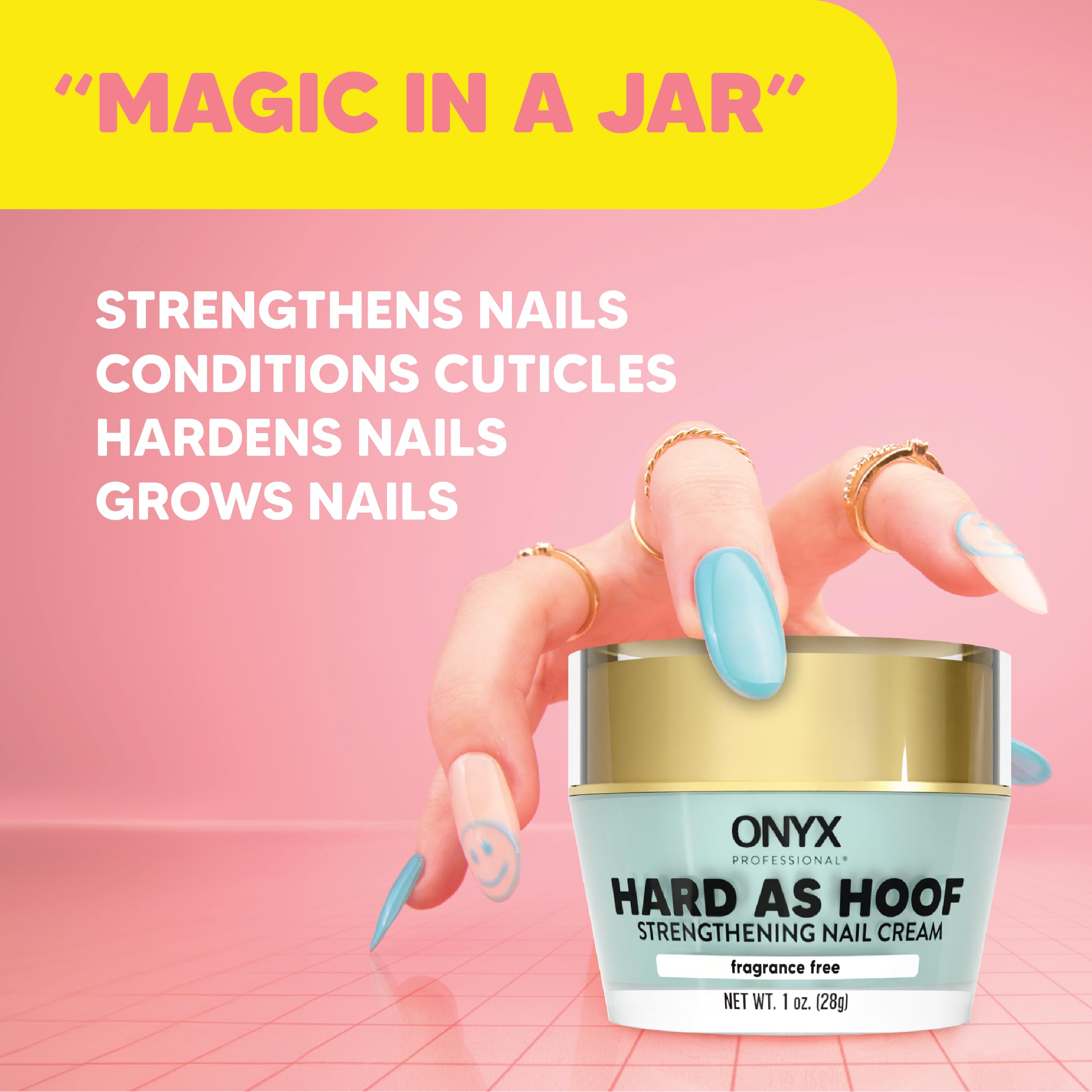 Onyx Professional Hard as Hoof cuticle care application for nourishing conditioning.