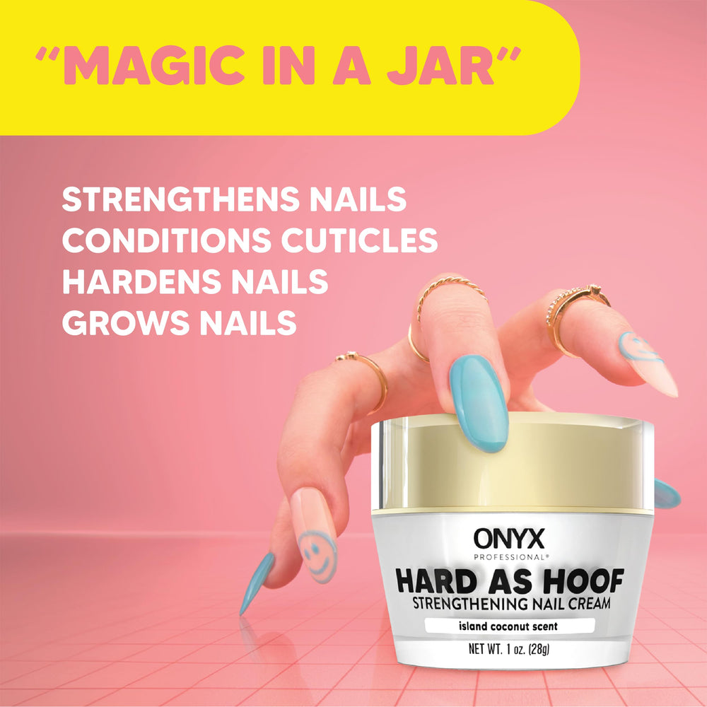 Onyx Professional Hard as Hoof application on nails demonstrates quick absorption
