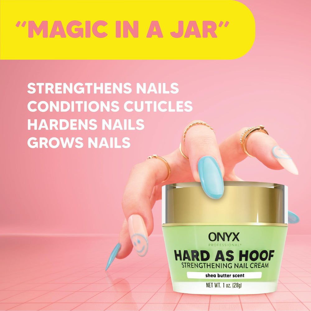 Nails close-up showing strengthened appearance with Hard as Hoof
