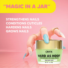 Nails close-up showing strengthened appearance with Hard as Hoof