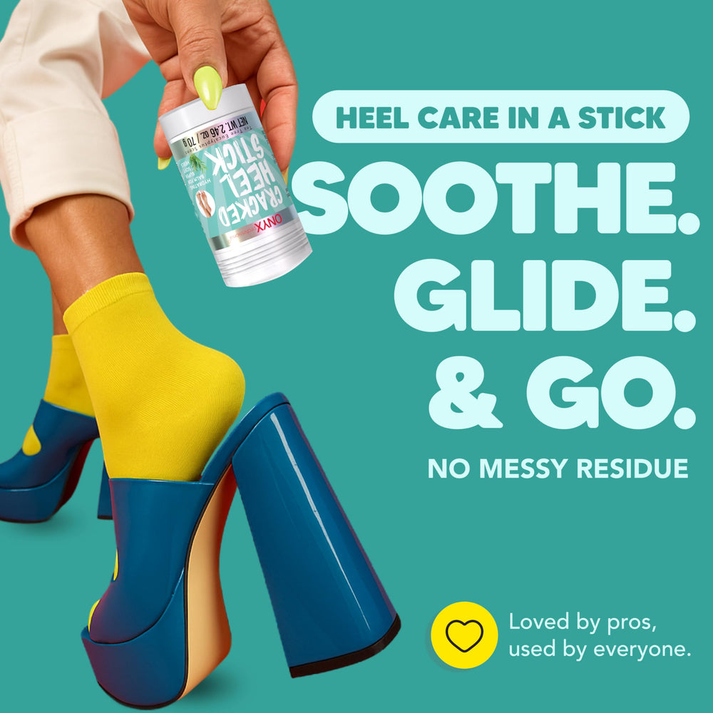 Softened heel after use with Onyx Balm Stick.