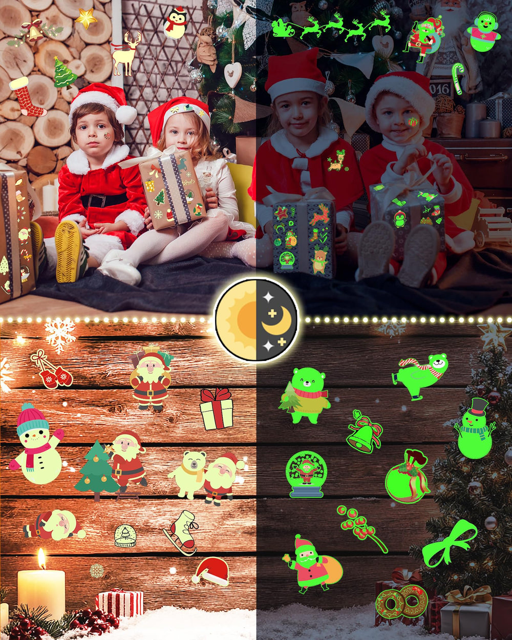 Oomloid glow-in-the-dark snowman tattoo adds sparkle to holiday celebrations
