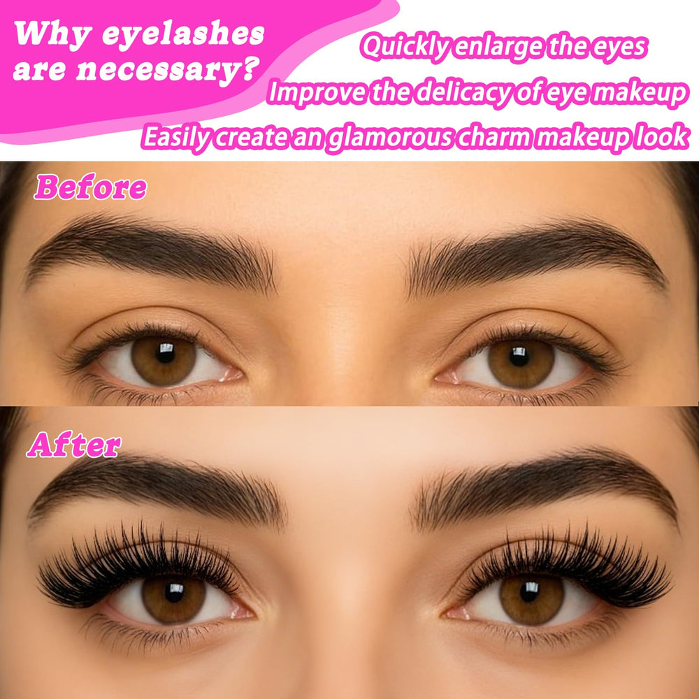 OOPPOO Manga Lash Clusters D curl for a natural lifted effect.