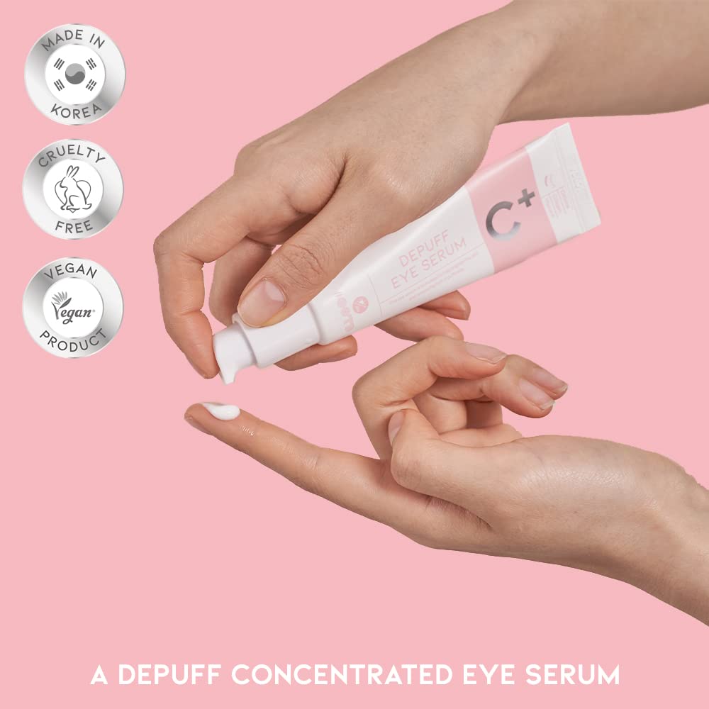 OOTD caffeine under eye serum vegan-certified packaging emphasizing sustainable beauty