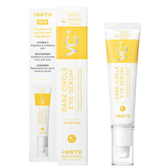 OOTD dark circle remover eye serum bottle closeup for brighter under-eye area.