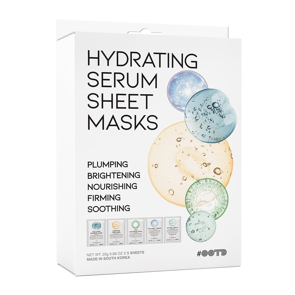 OOTD Hydrating Sheet Mask Starter Pack front view for daily nourishment