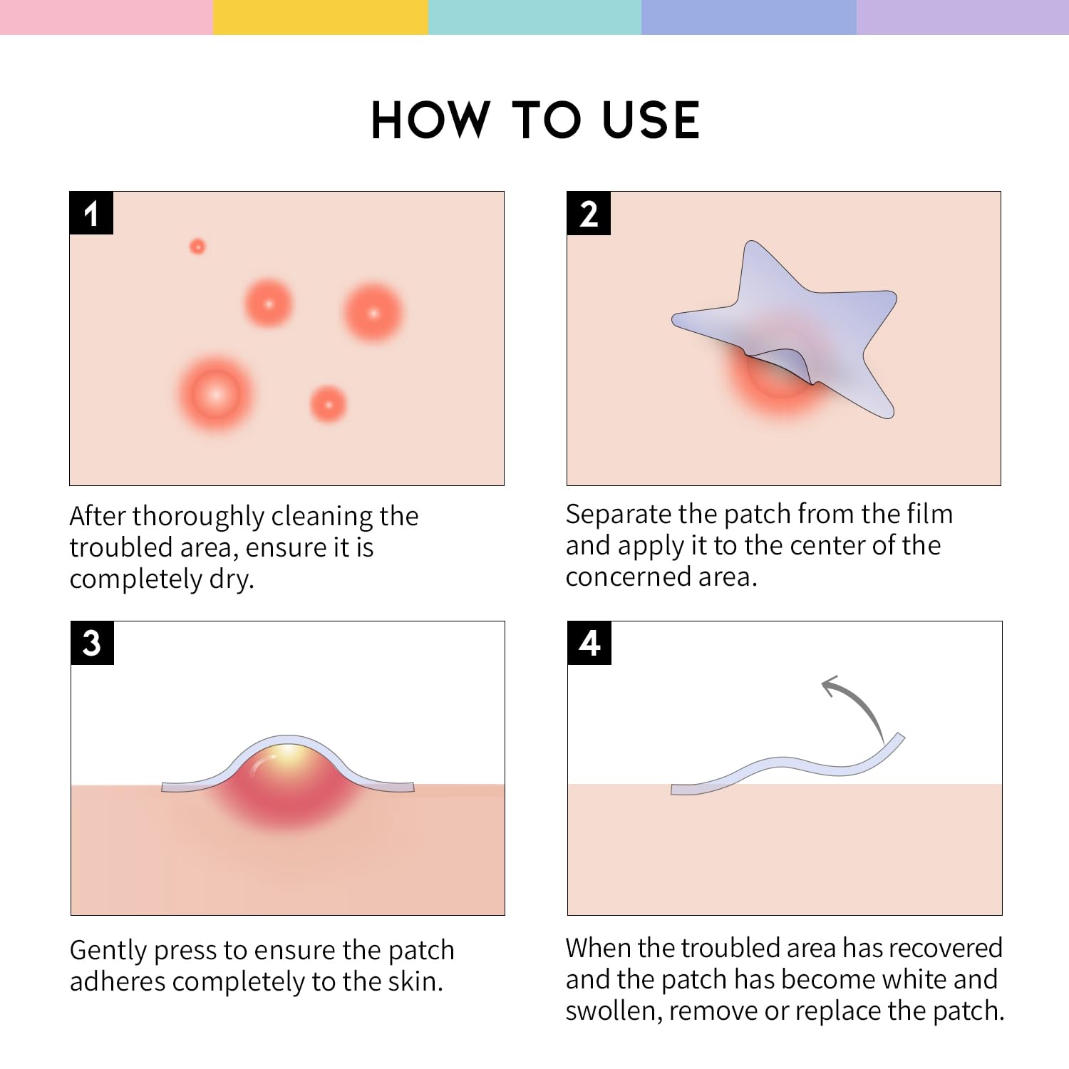 The #OOTD star patches work under makeup during daily routines.