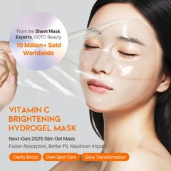 OOTD hydrogel mask application for spa-like treatment and refreshed skin.