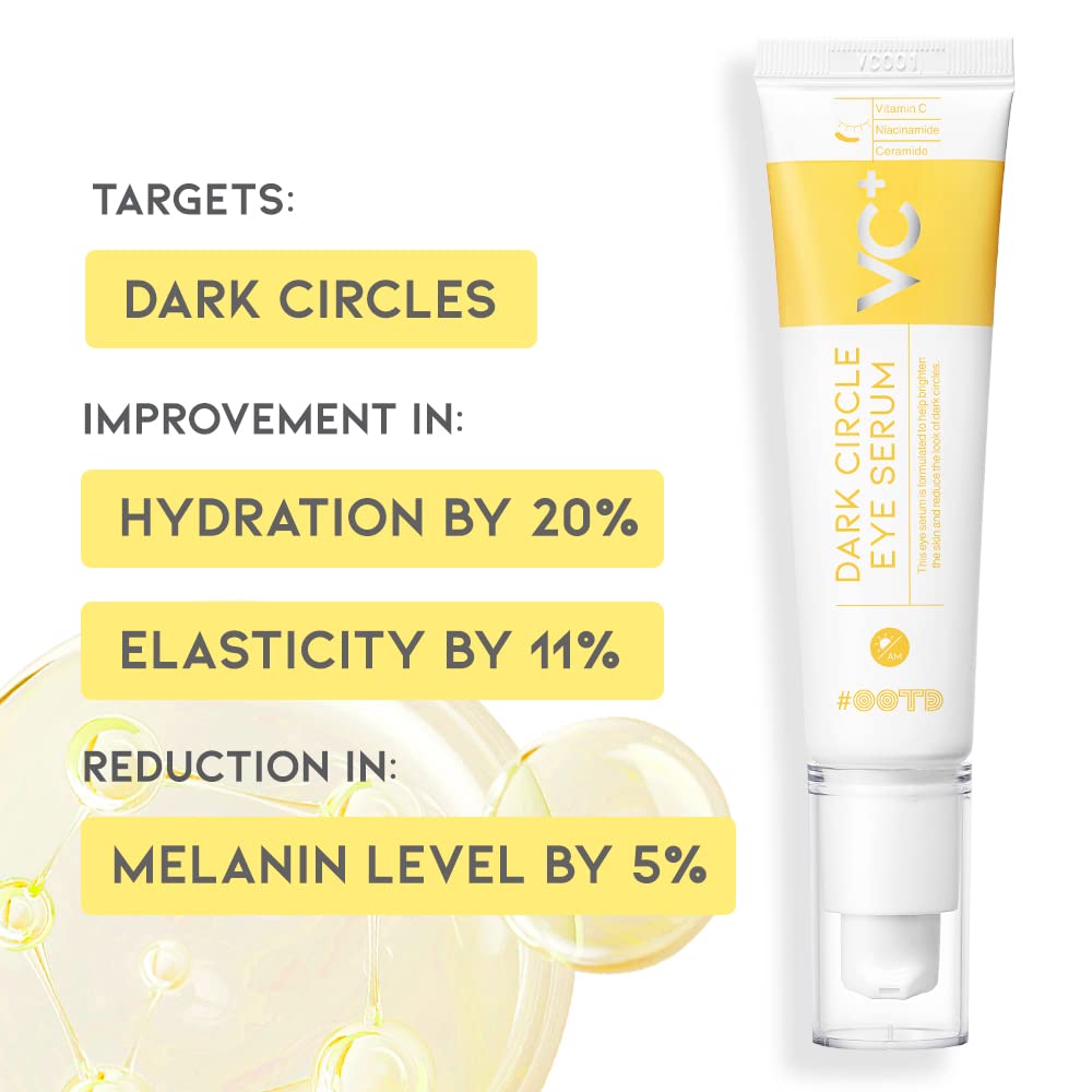 OOTD vitamin C niacinamide ceramide serum ingredients closeup highlighting antioxidant support.