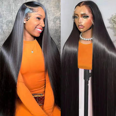 OOVVDA 30-inch lace-front wig with virgin hair and natural flow.