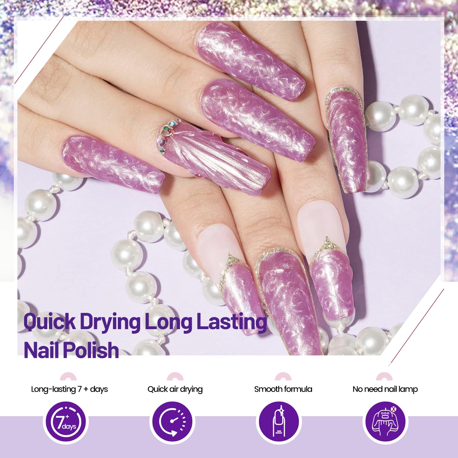 OpenLive long-lasting anti-removal formula keeps nails looking fresh longer.
