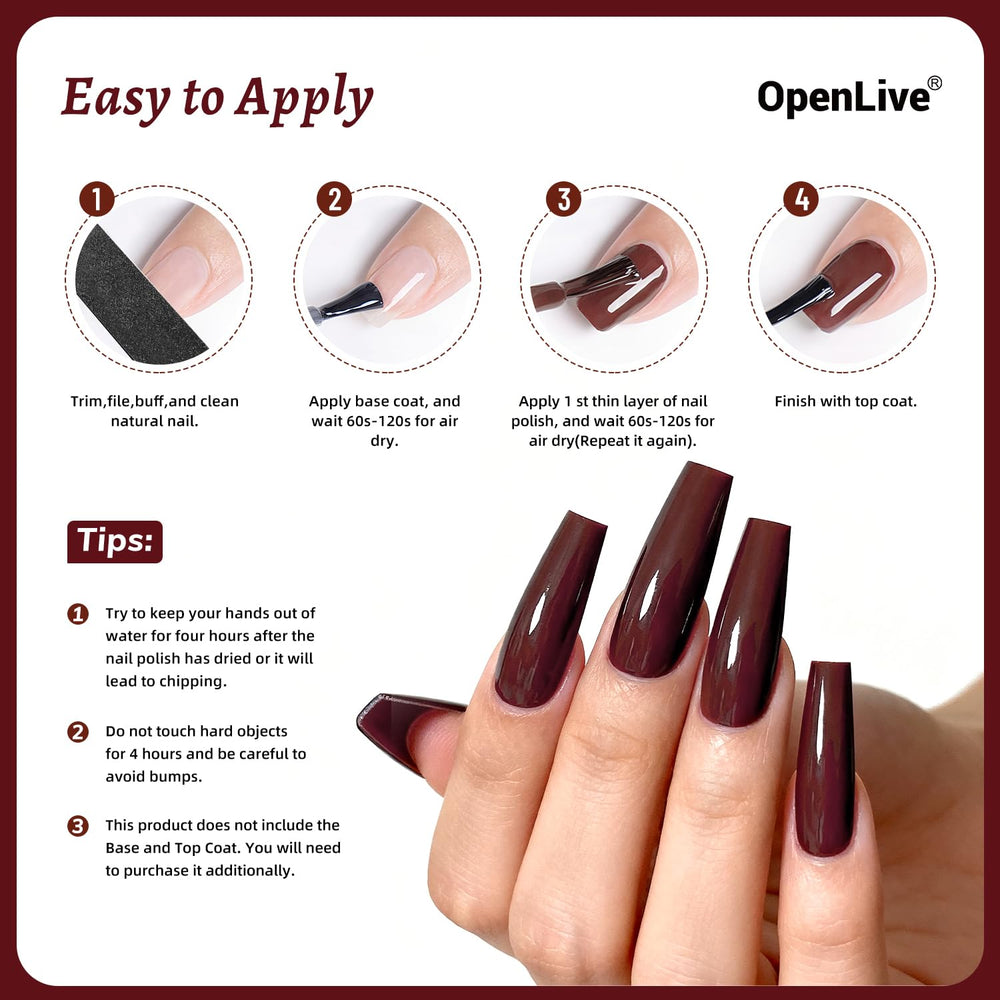 OpenLive large-volume bottle ready for multiple applications and long wear.