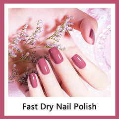 OpenLive nail polish high-gloss finish reflects light for bold color.