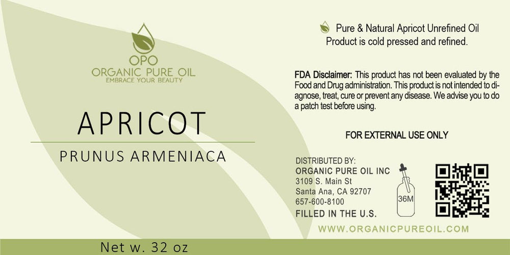 OPO Apricot Kernel Oil amber glass bottle on vanity for natural skincare