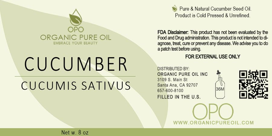 OPO cucumber seed oil dropper-action highlights easy dispensing for daily skin and hair use