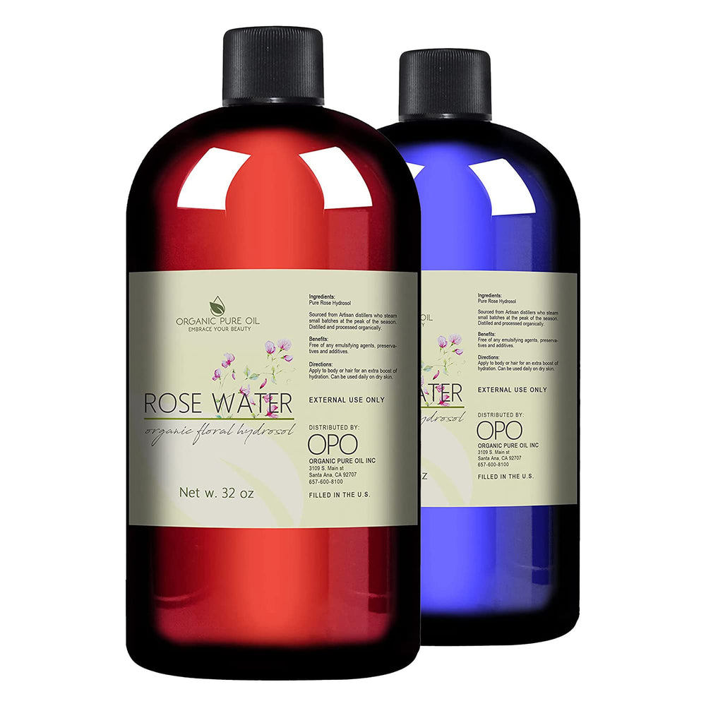 OPO Rose Hydrosol Water toner application on skin