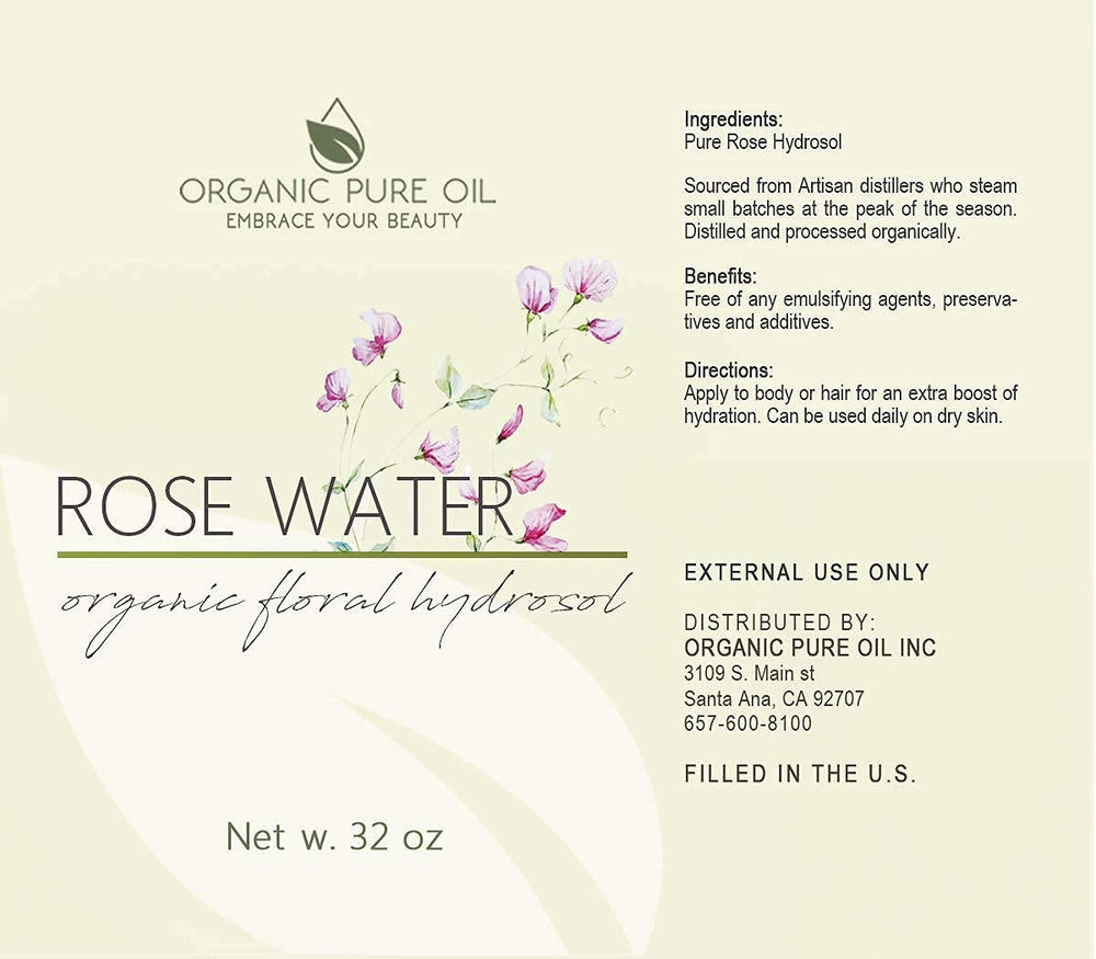 OPO Rose Hydrosol Water hair spray for scent and moisture
