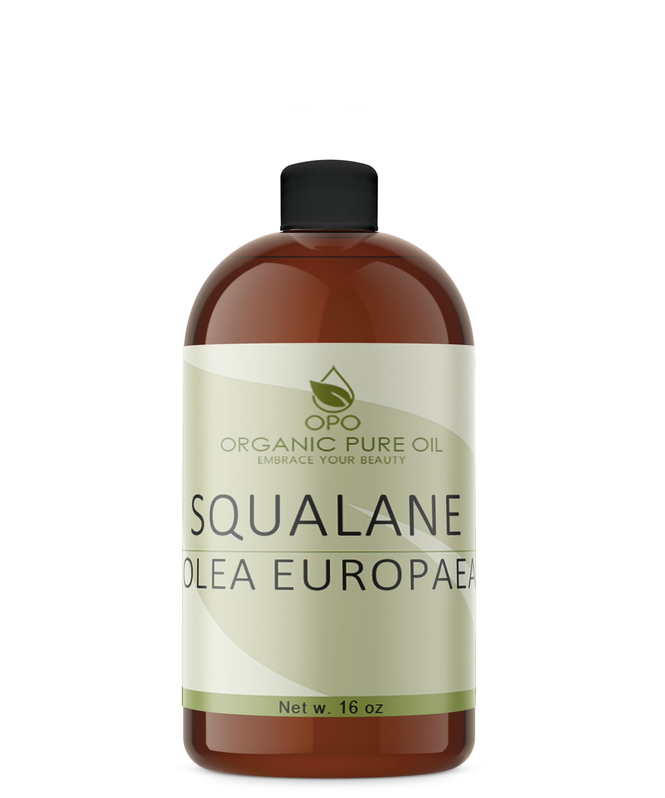 OPO Squalane Oil olive bottle for lightweight hydration and quick absorption.