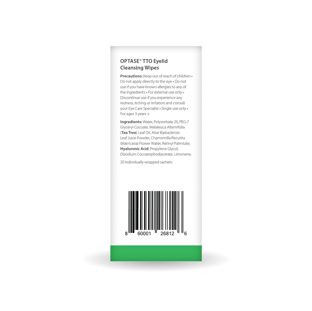 Optase Eye Care System branding signals trusted eye health support.