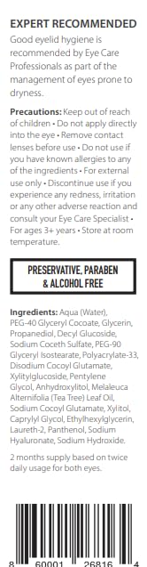 Optase TTO eyelid cleansing gel tea tree drop supports refreshed eyelids