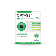 Optase TTO wipes individually wrapped for clean, portable daily care.