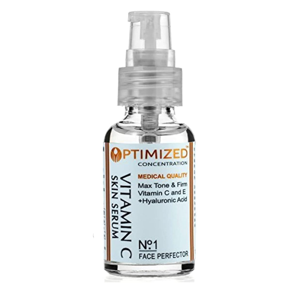 OPTIMIZED anti-aging serum bottle for day use promotes luminous skin and smoother texture.