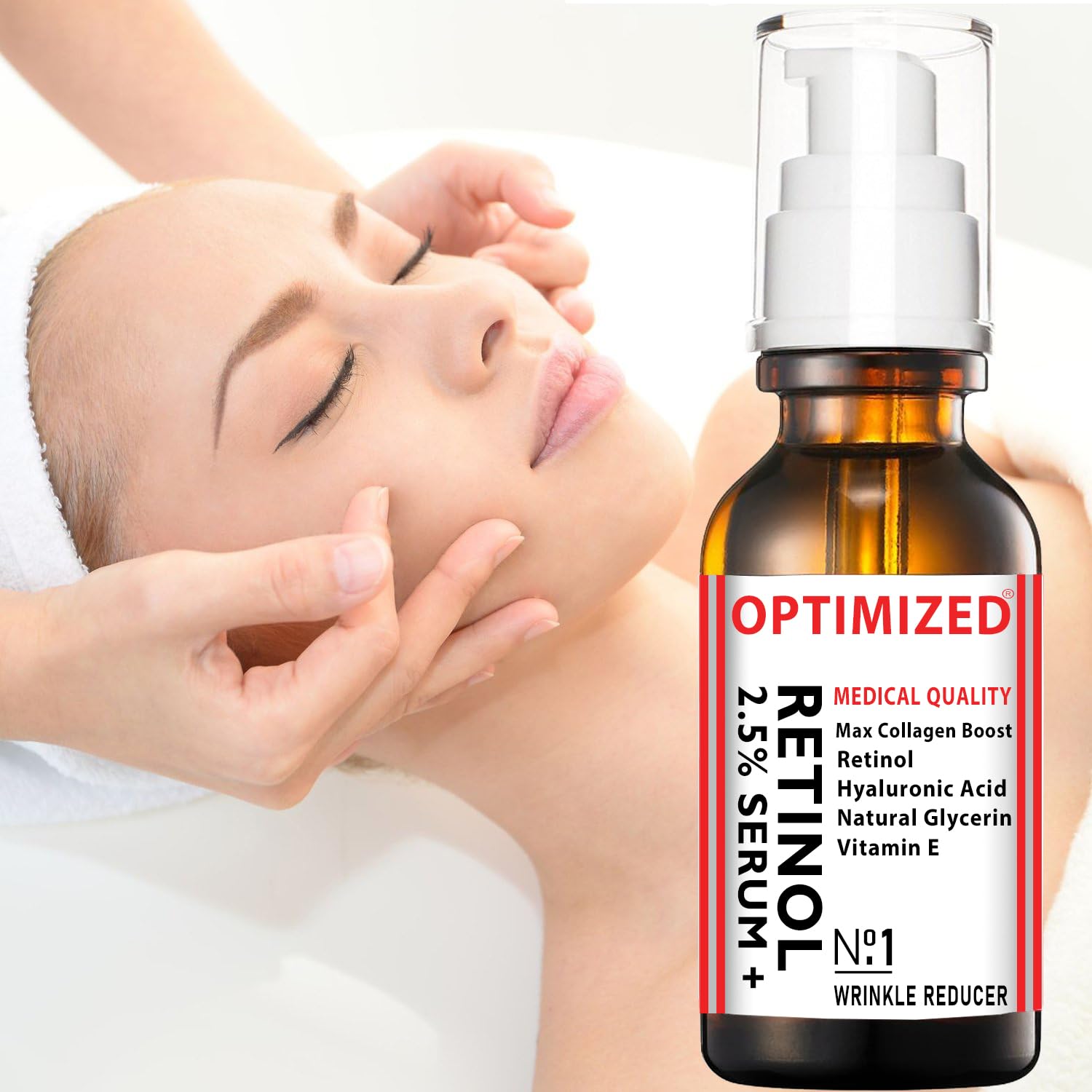 Serum being applied to skin for evening tone and glow