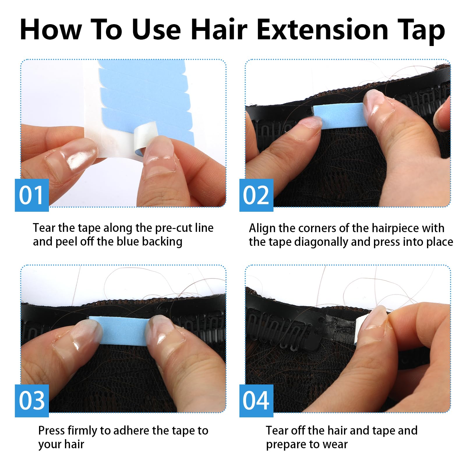 Opvixi easy application press-under-wig for a secure hold all day